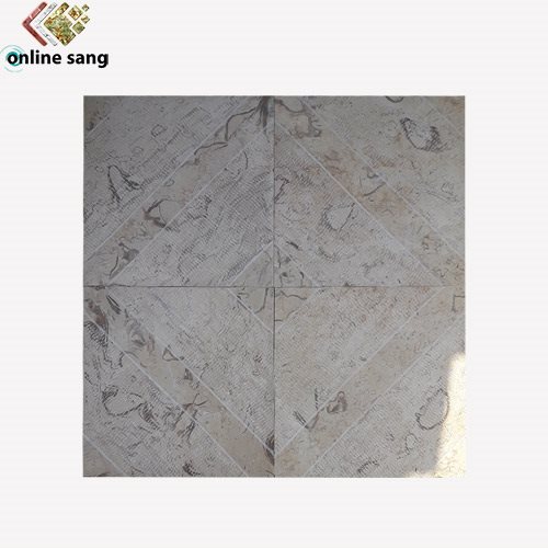 سنگ کفپوش الگویی تیشه ای مرمریت پرطاووسی